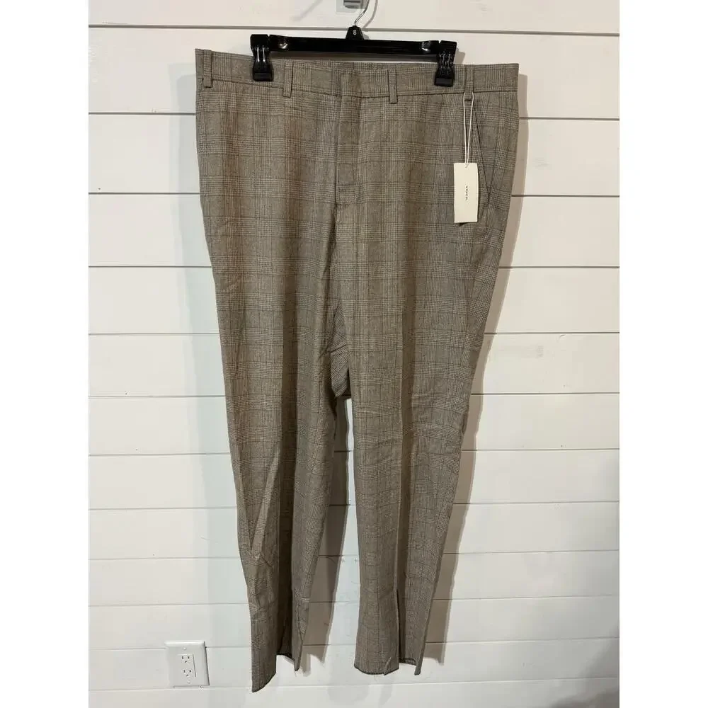 Vince Men's Wool & Cashmere light tan Slim Fit Suit Pants 36R RTL: $298.00